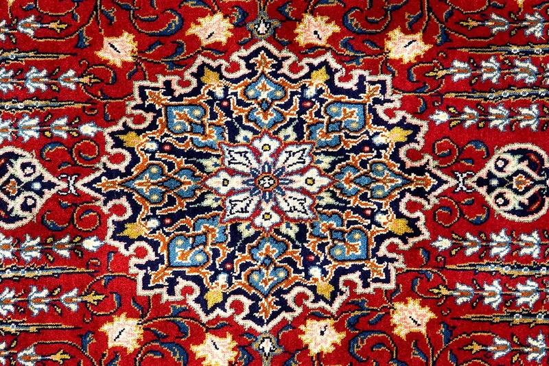 Sarough · Handgeknüpft – Rot, 220x132 cm