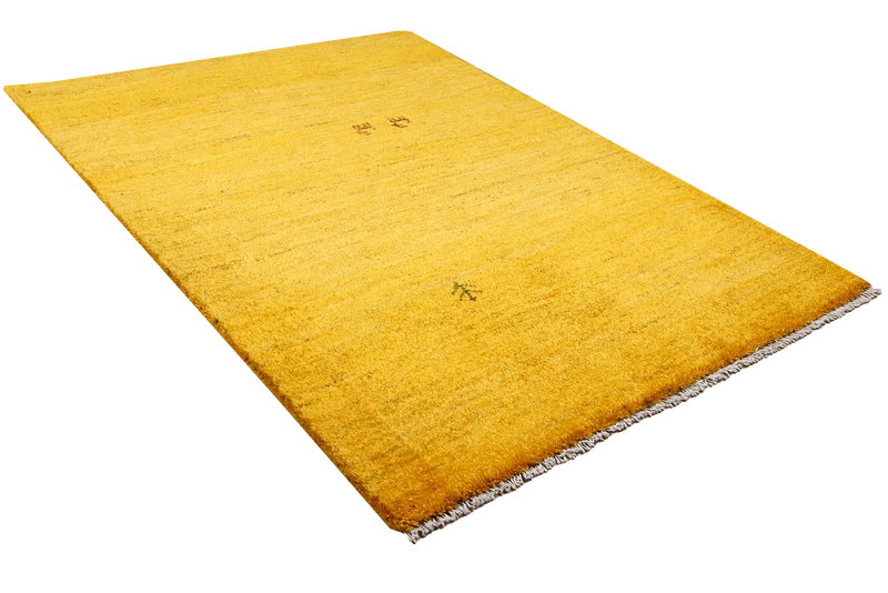 Gabbeh · Handgeknüpft – Gelb, 147x95 cm