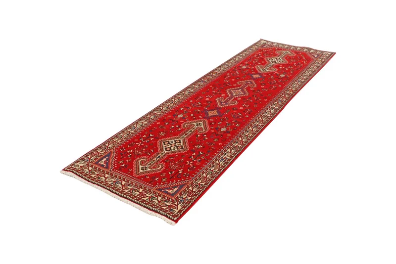 Nasrabad · Handgeknüpft – Rot, 287x85 cm