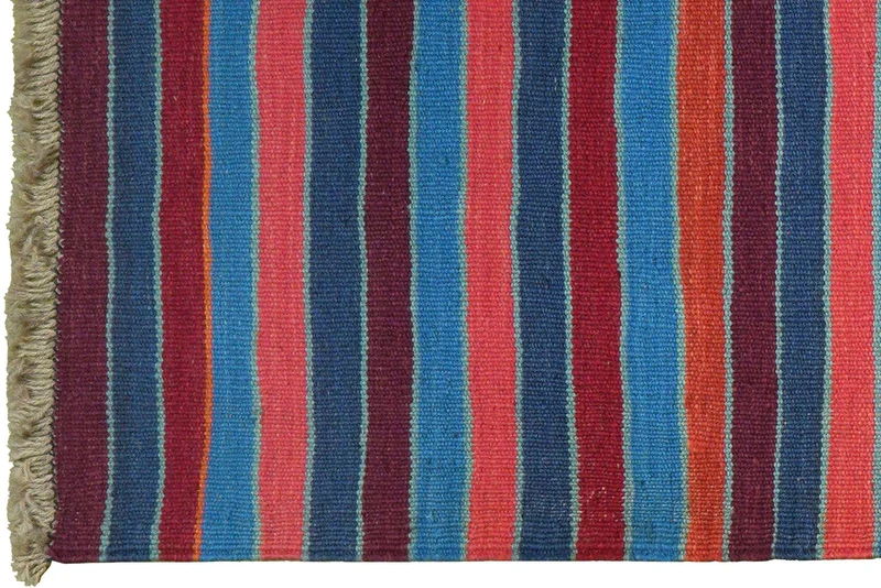 Kelim Gashgai · Handgewebt – Bunt, 198x60 cm