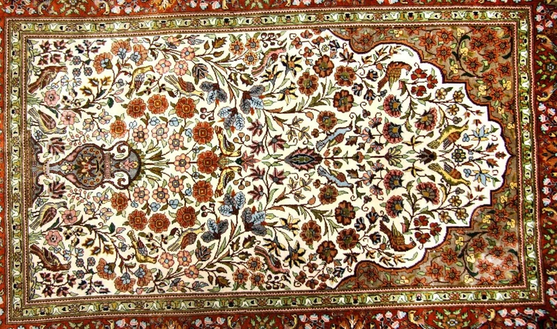 Seidenteppich - Hereke Seide - Premium 80 x 128 cm Teppichbrücke