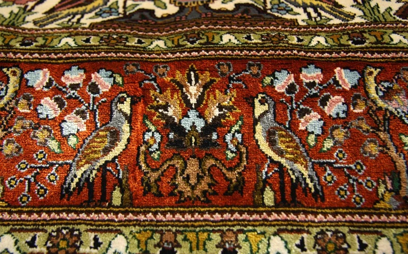 Seidenteppich - Hereke Seide - Premium 80 x 128 cm Teppichbrücke