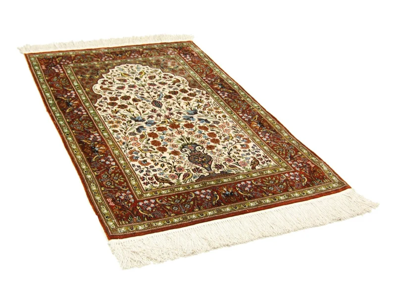 Seidenteppich - Hereke Seide - Premium 80 x 128 cm Teppichbrücke