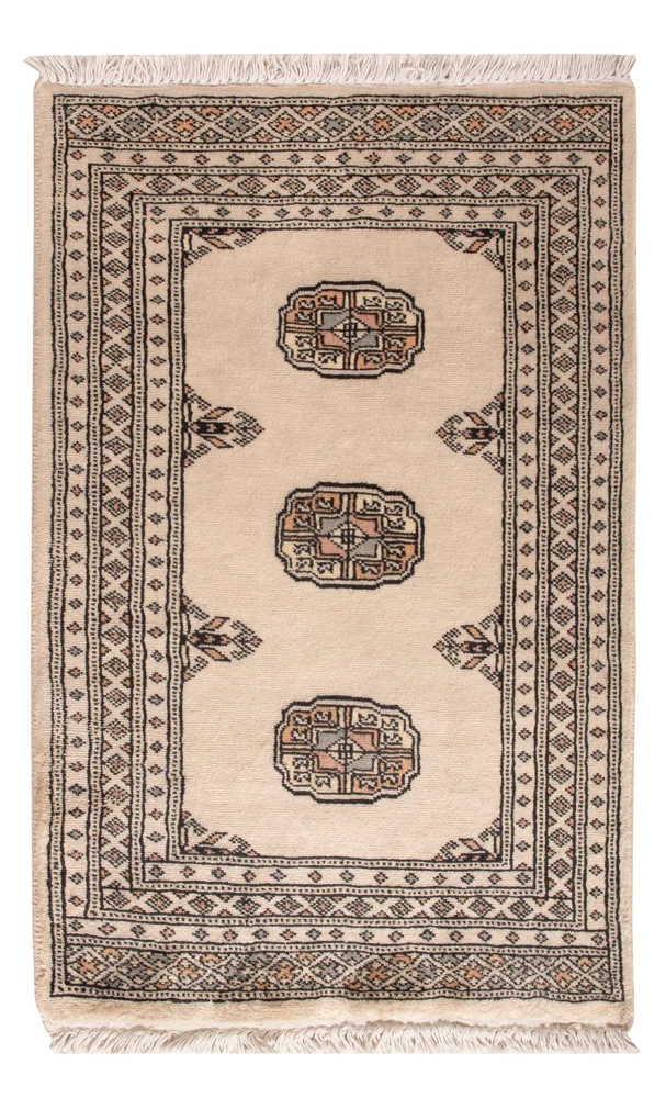Pakistan Teppich 62x94cm - Orientteppich - creme