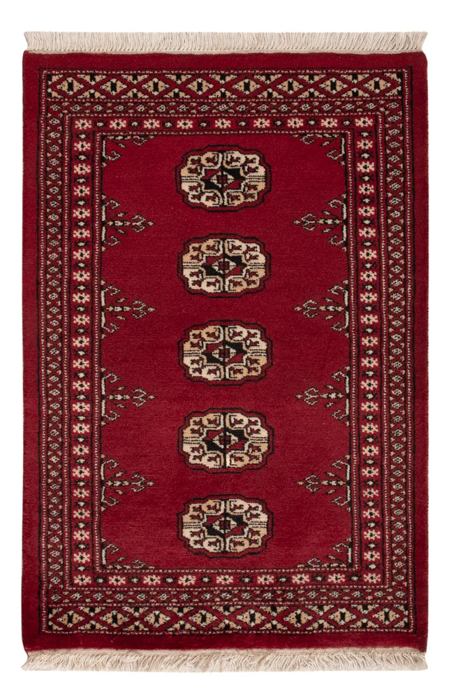 Pakistan Teppich 61x90cm - Orientteppich - rot