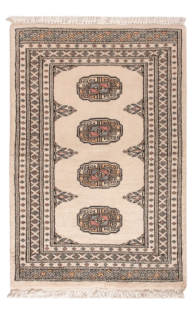 Pakistan Teppich 61x90cm - Orientteppich - creme