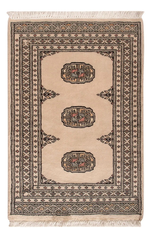 Pakistan Teppich 62x94cm - Orientteppich - creme