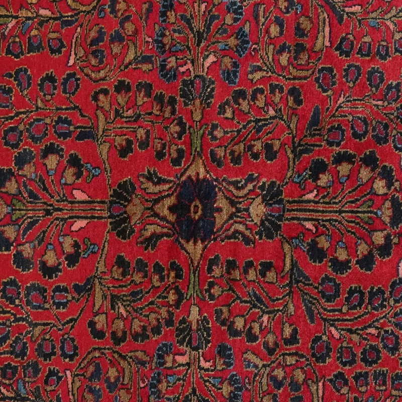 Lilian · Handgeknüpft – Rot, 188x155 cm