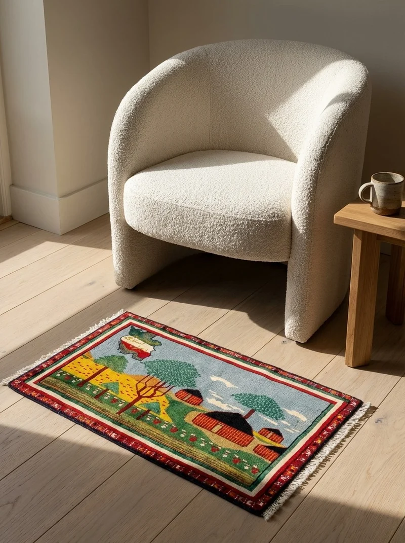 Belutch · Handgeknüpft – Bunt, 38x68 cm