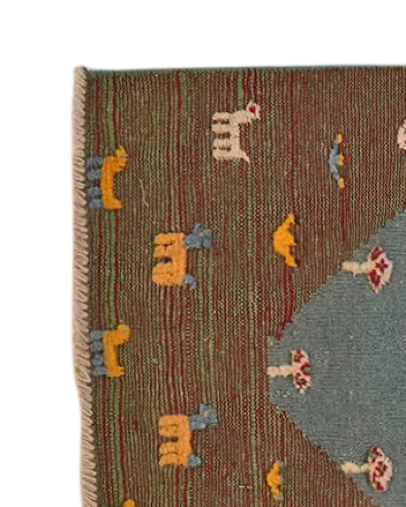 Kelim Gashgai · Handgewebt – Bunt, 96x52 cm