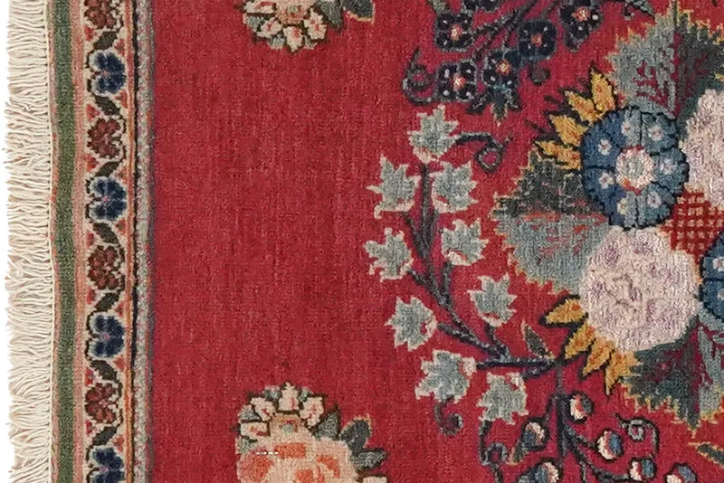Kashan · Handgeknüpft – Rot, 60x50 cm