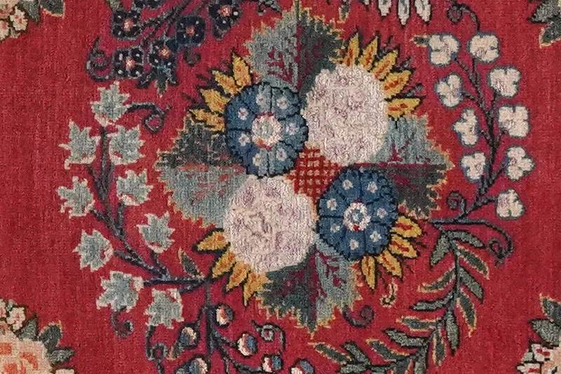 Kashan · Handgeknüpft – Rot, 60x50 cm