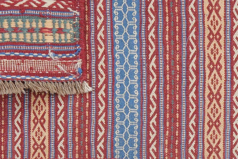 Kelim Kordi · Handgewebt – Bunt, 97x64 cm