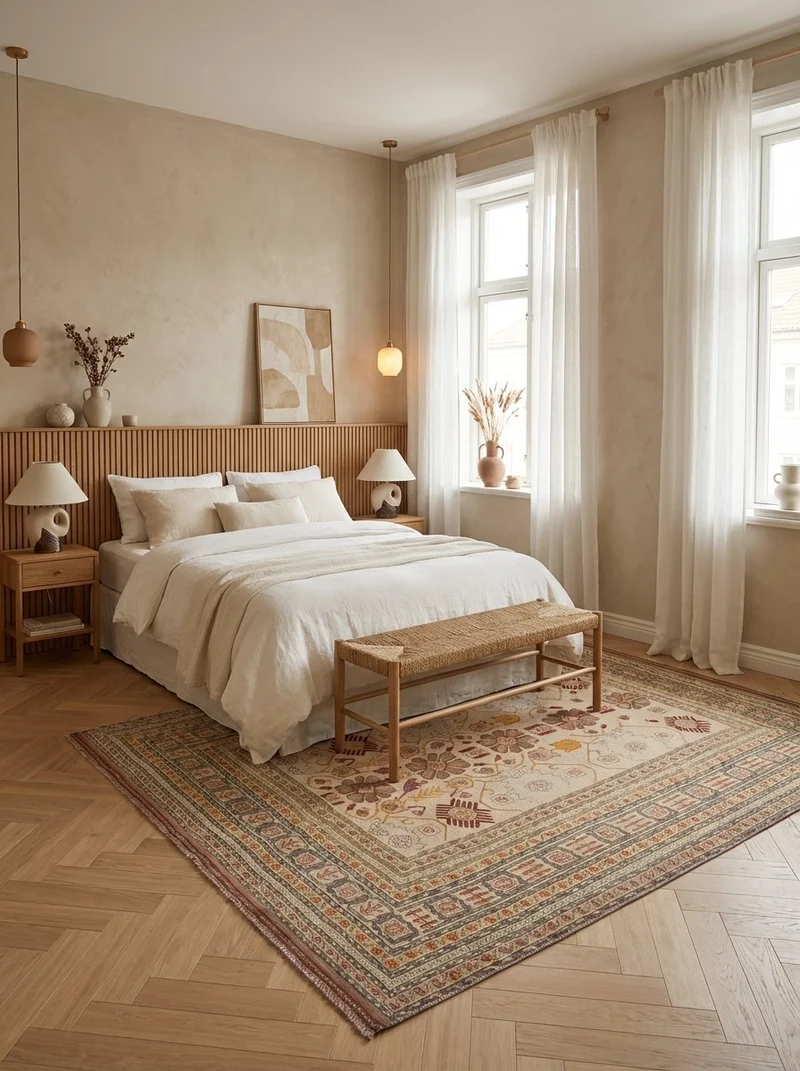 Kelim Belutch · Handgewebt – Beige, 278x235 cm