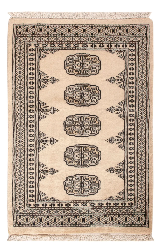 Pakistan Teppich 61x92cm - Orientteppich - creme