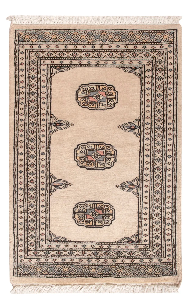 Pakistan Teppich 61x94cm - Orientteppich - creme