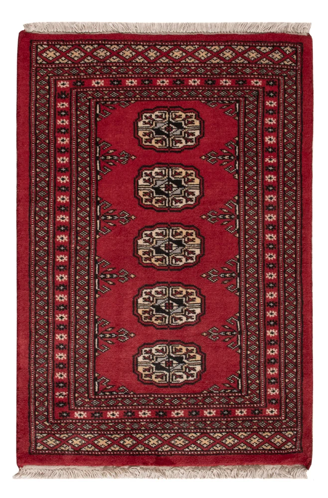 Pakistan Teppich 62x92cm - Orientteppich - rot