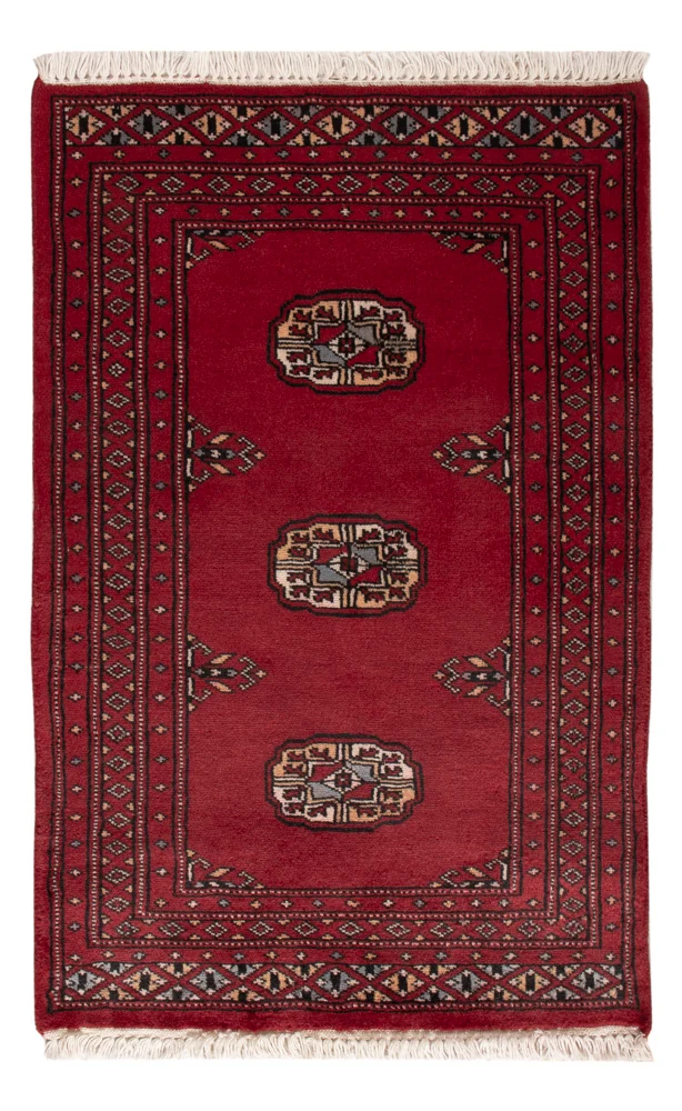 Pakistan Teppich 62x96cm - Orientteppich - rot