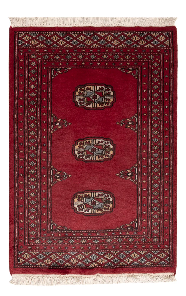 Pakistan Teppich 62x91cm - Orientteppich - rot