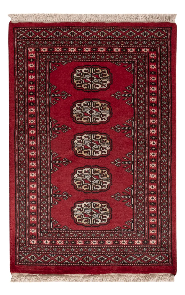 Pakistan Teppich 63x95cm - Orientteppich - rot
