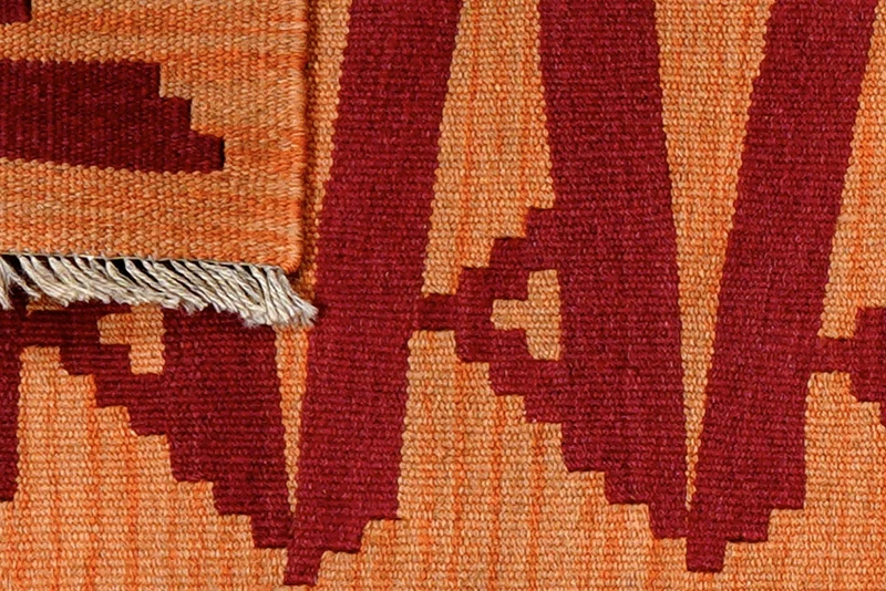Kelim Gashgai · Handgewebt – Orange, 61x43 cm
