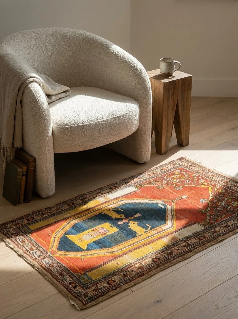 Tabriz Antique · Handgeknüpft – Rot, 135x80 cm