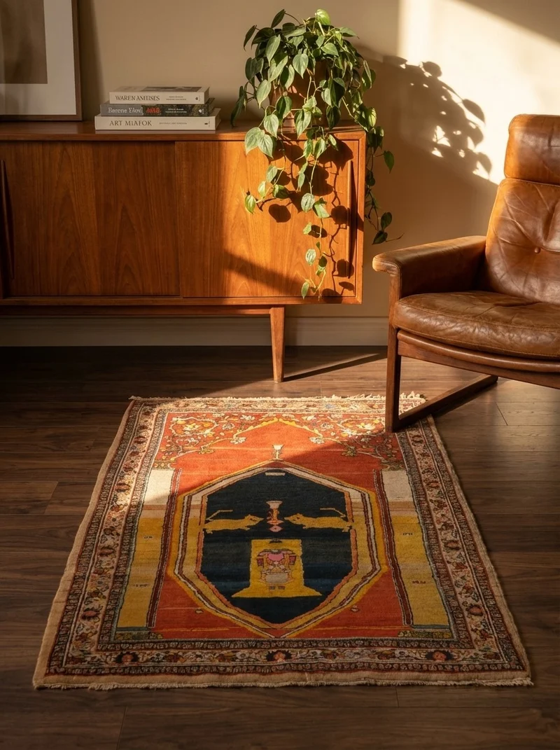 Tabriz Antique · Handgeknüpft – Rot, 135x80 cm