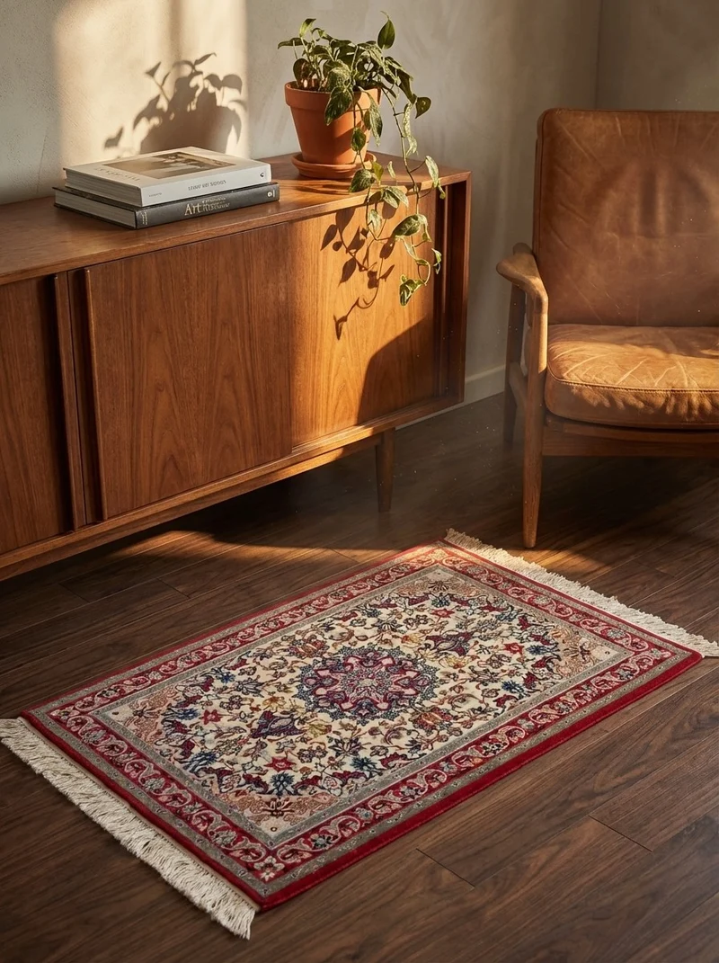 Isfahan · Handgeknüpft – Beige, 111x73 cm