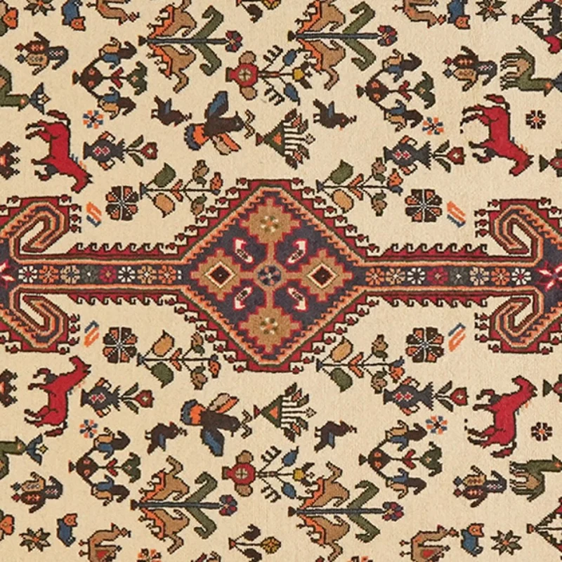 Nasrabad · Handgeknüpft – Beige, 155x102 cm