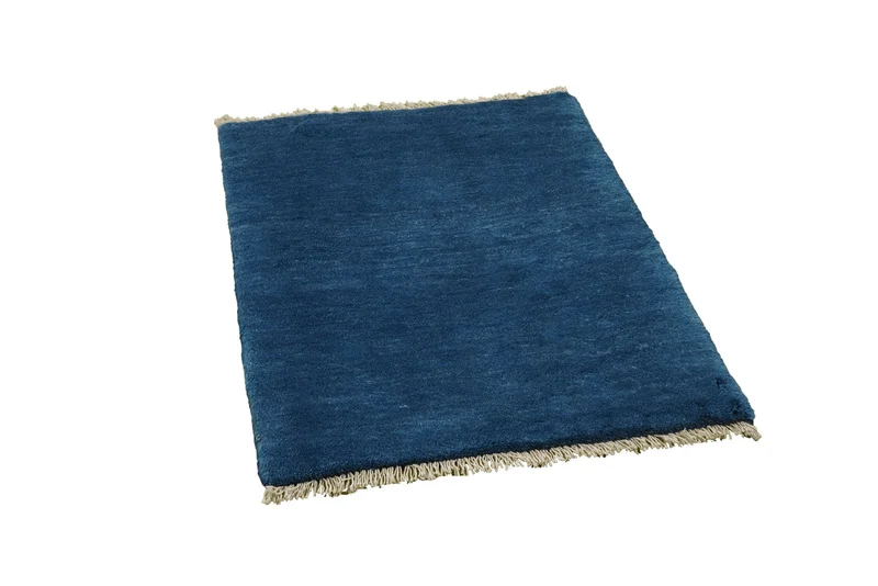Gabbeh · Handgeknüpft – Blau, 87x65 cm