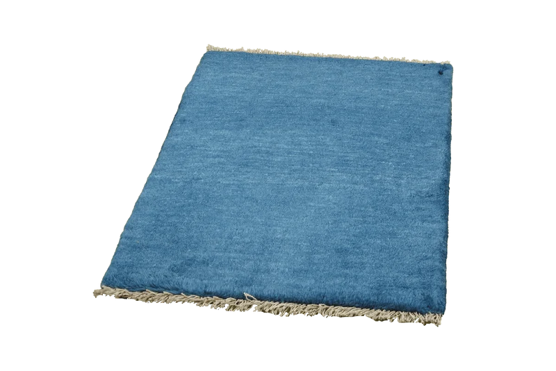 Gabbeh · Handgeknüpft – Blau, 87x65 cm