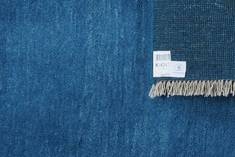 Gabbeh · Handgeknüpft – Blau, 87x65 cm