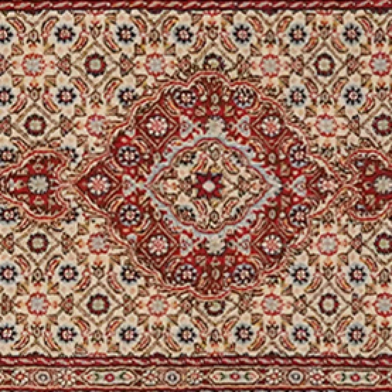 Moud Mahi · Handgeknüpft – Beige, 391x81 cm