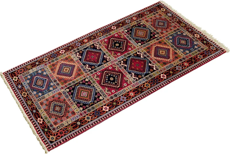 Yalameh · Handgeknüpft – Bunt, 202x83 cm