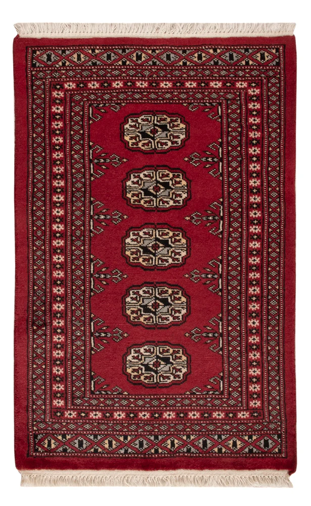 Pakistan Teppich 62x94cm - Orientteppich - rot