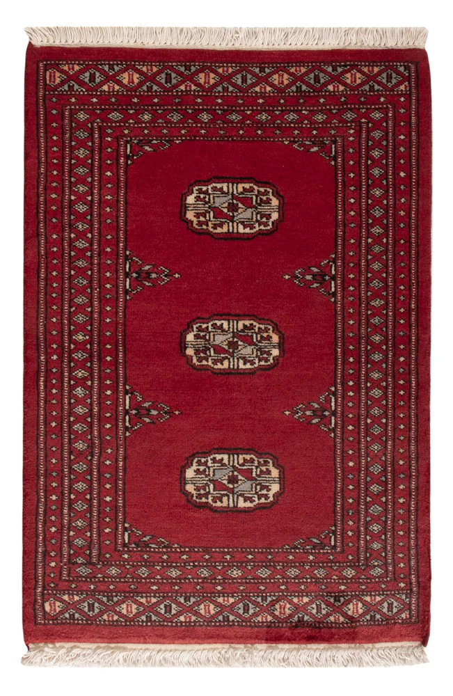 Pakistan Teppich 62x91cm - Orientteppich - rot