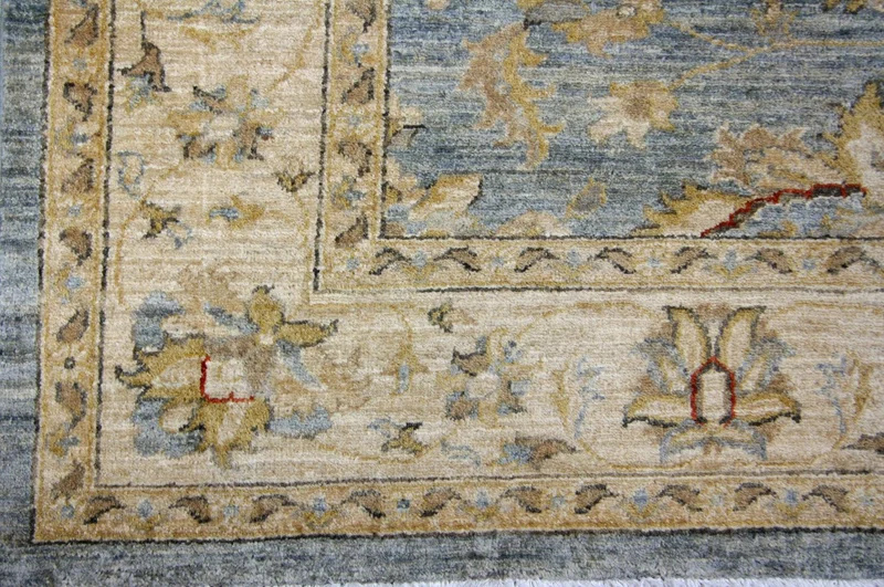 Ziegler Teppich 197 x 297 cm - blau