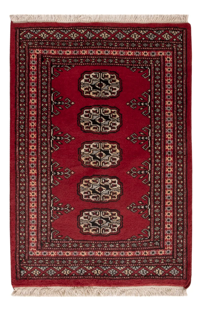 Pakistan Teppich 61x89cm - Orientteppich - rot