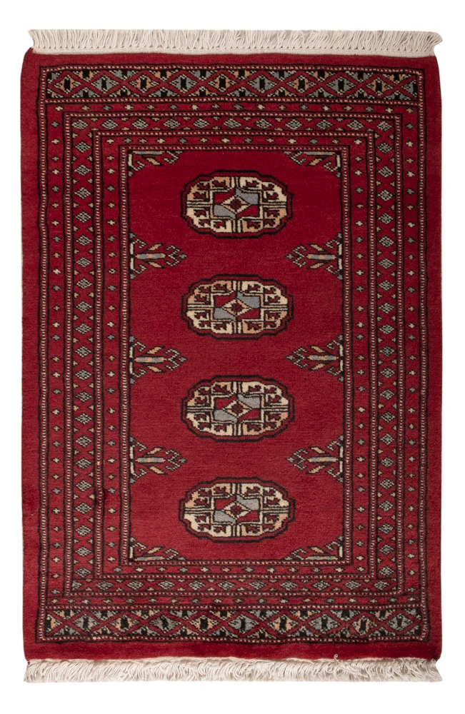 Pakistan Teppich 62x92cm - Orientteppich - rot