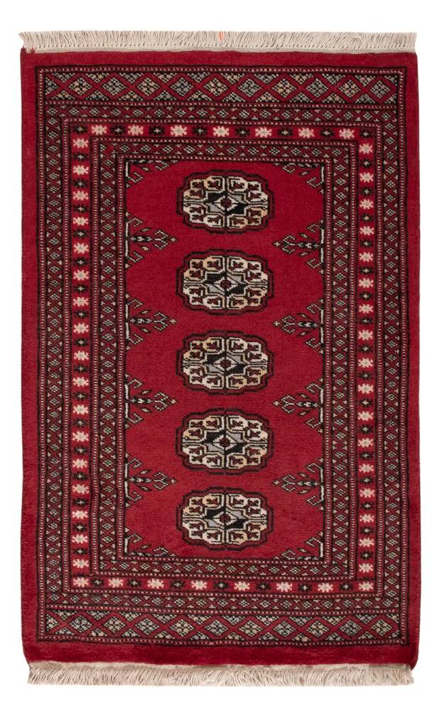 Pakistan Teppich 62x96cm - Orientteppich - rot