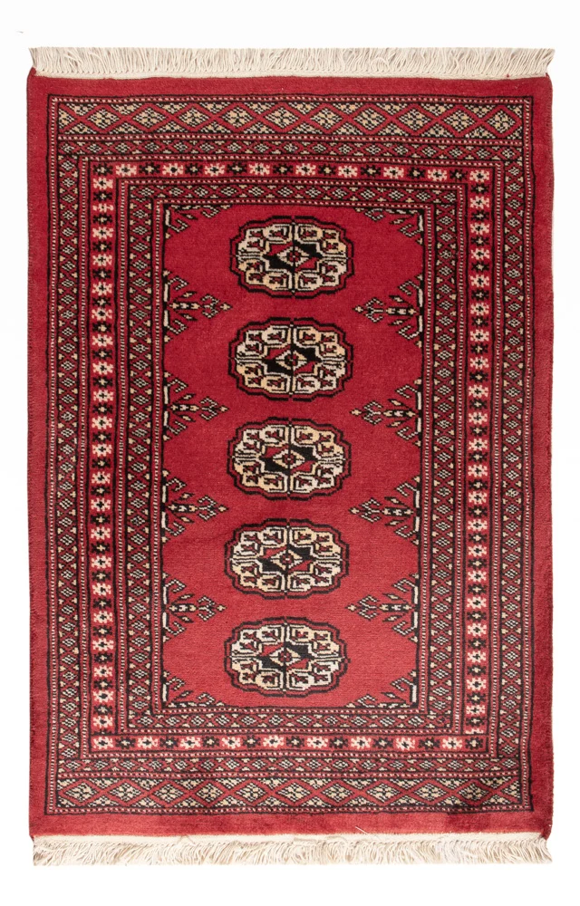 Pakistan Teppich 64x92cm - Orientteppich - rot
