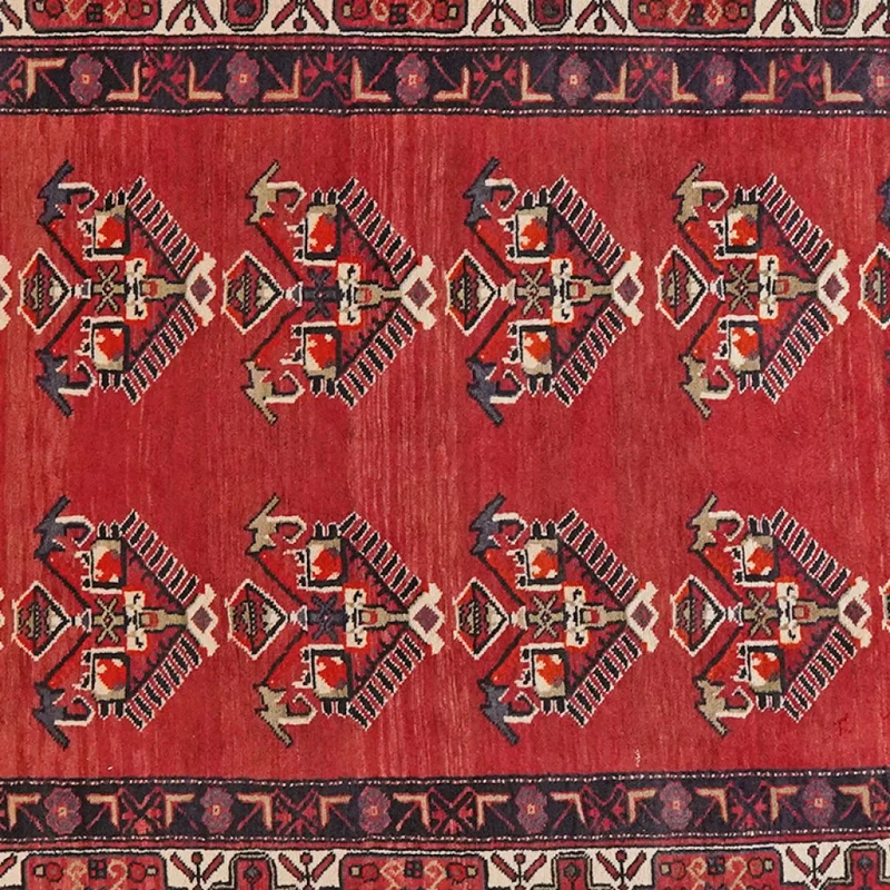 Kordibaf · Handgeknüpft – Rot, 408x175 cm