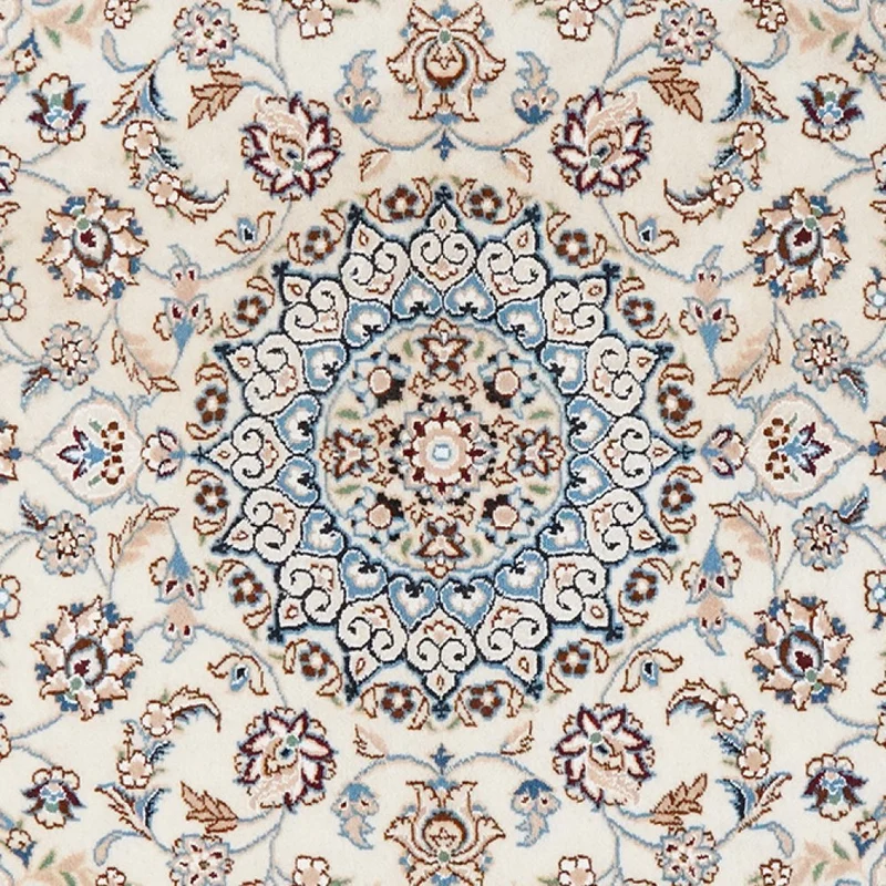 Nain 9La · Handgeknüpft – Beige, 141x101 cm