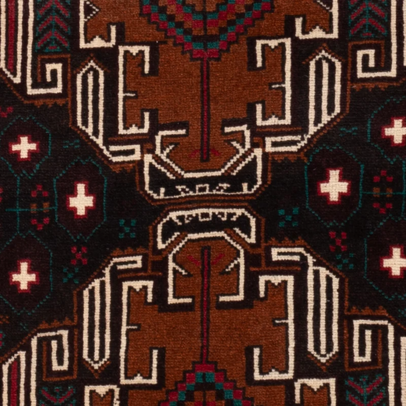 Belutsch Teppich - 90 x 140 cm - mehrfarbig
