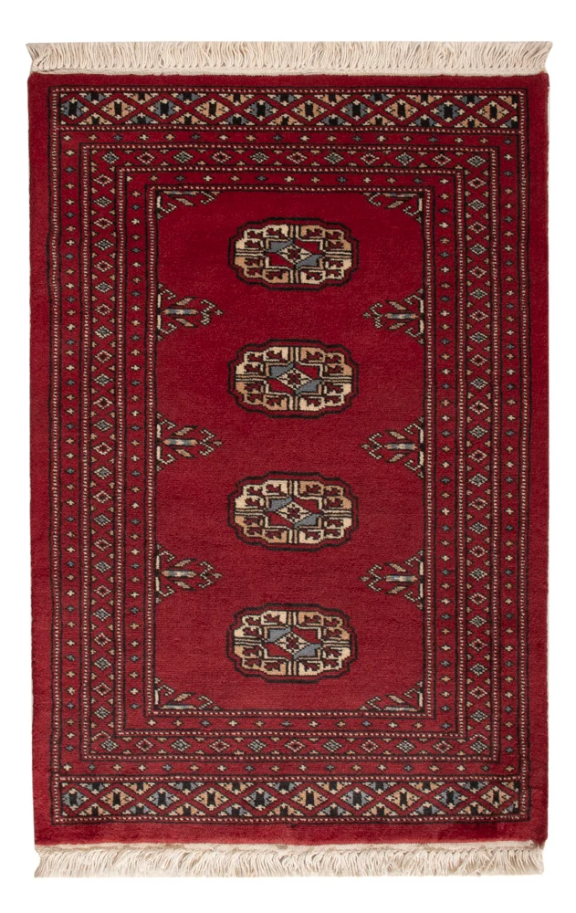 Pakistan Teppich 63x93cm - Orientteppich - rot