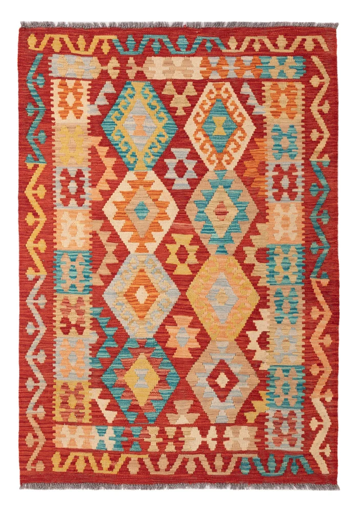 Kelim Maimene Teppich 103x147cm - bunt