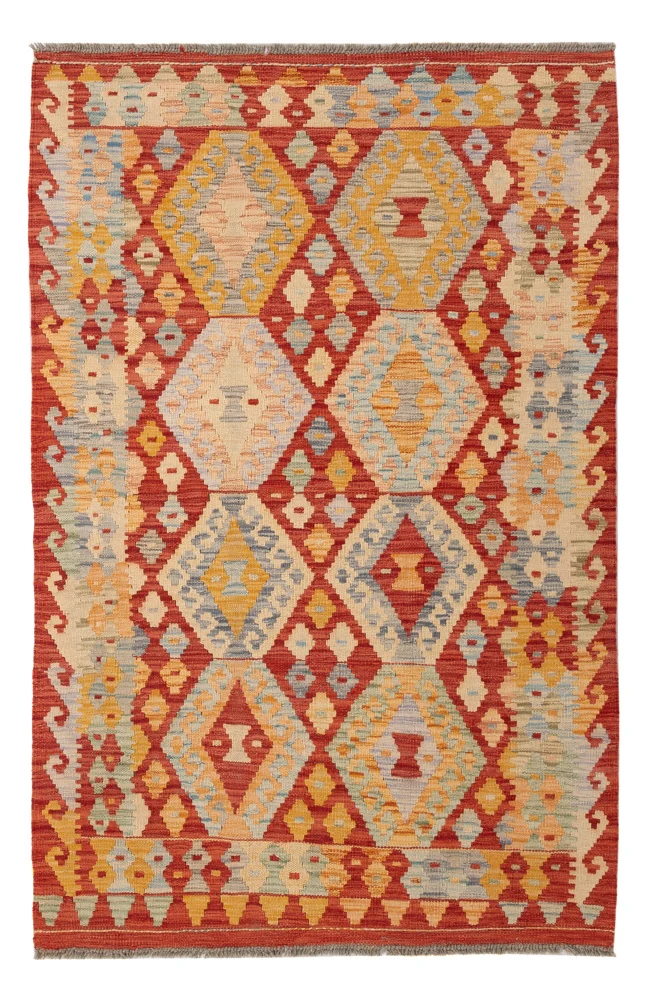 Kelim Maimene Teppich 101x154cm - bunt