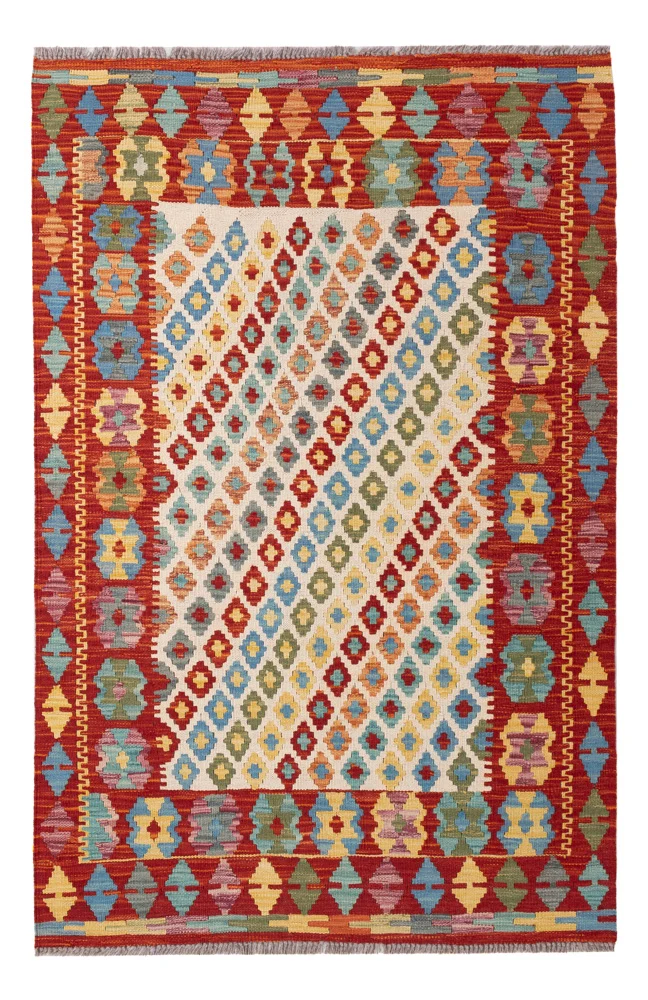 Kelim Maimene Teppich 102x155cm - bunt