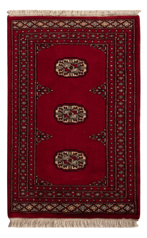 Pakistan Teppich 61x96cm - Orientteppich - rot