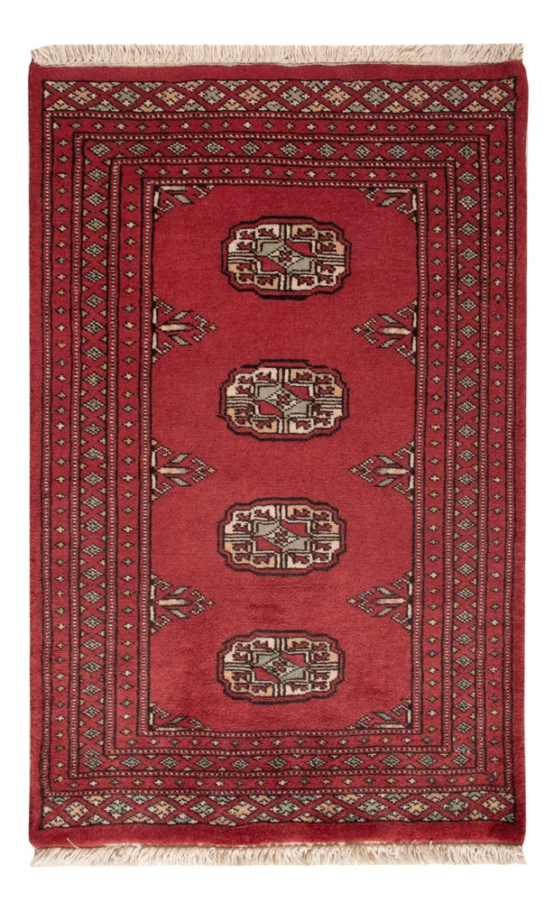 Pakistan Teppich 62x95cm - Orientteppich - rot